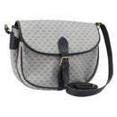 GUCCI Micro GG Supreme Shoulder Bag PVC Navy Gold Auth ARZ314-1