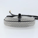 GUCCI Micro GG Supreme Shoulder Bag PVC Navy Gold Auth ARZ314-7