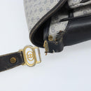 GUCCI Micro GG Supreme Shoulder Bag PVC Navy Gold Auth ARZ314-5