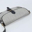 GUCCI Micro GG Supreme Shoulder Bag PVC Navy Gold Auth ARZ314-8