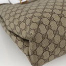 GUCCI GG Supreme Web Sherry Line Tote Bag PVC Beige Gold 39 02 091 Auth ARZ316-11