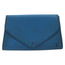 LOUIS VUITTON Epi Art Deco Clutch Bag Blue M52635 LV Auth ARZ317-13