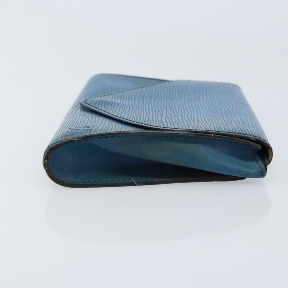 LOUIS VUITTON Epi Art Deco Clutch Bag Blue M52635 LV Auth ARZ317