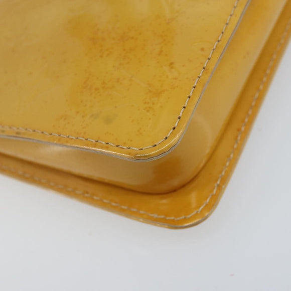 LOUIS VUITTON Monogram Vernis Lexington Pouch Beige M91010 LV Auth ARZ319
