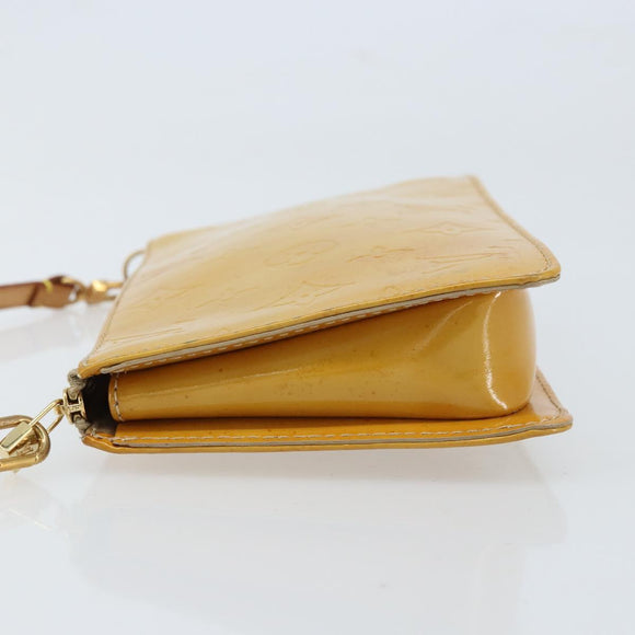 LOUIS VUITTON Monogram Vernis Lexington Pouch Beige M91010 LV Auth ARZ319