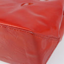 LOUIS VUITTON Monogram Vernis Reade PM Hand Bag Red Rouge M91088 LV Auth ARZ320-9
