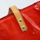 LOUIS VUITTON Monogram Vernis Reade PM Hand Bag Red Rouge M91088 LV Auth ARZ320-17
