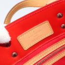 LOUIS VUITTON Monogram Vernis Reade PM Hand Bag Red Rouge M91088 LV Auth ARZ320-18