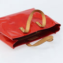 LOUIS VUITTON Monogram Vernis Reade PM Hand Bag Red Rouge M91088 LV Auth ARZ320-6