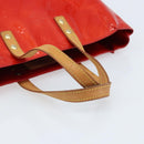 LOUIS VUITTON Monogram Vernis Reade PM Hand Bag Red Rouge M91088 LV Auth ARZ320-7