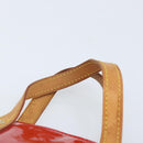 LOUIS VUITTON Monogram Vernis Reade PM Hand Bag Red Rouge M91088 LV Auth ARZ320-8