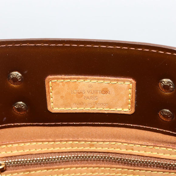 LOUIS VUITTON Monogram Vernis Reade PM Handtasche Bronze M91146 LV Auth ARZ321
