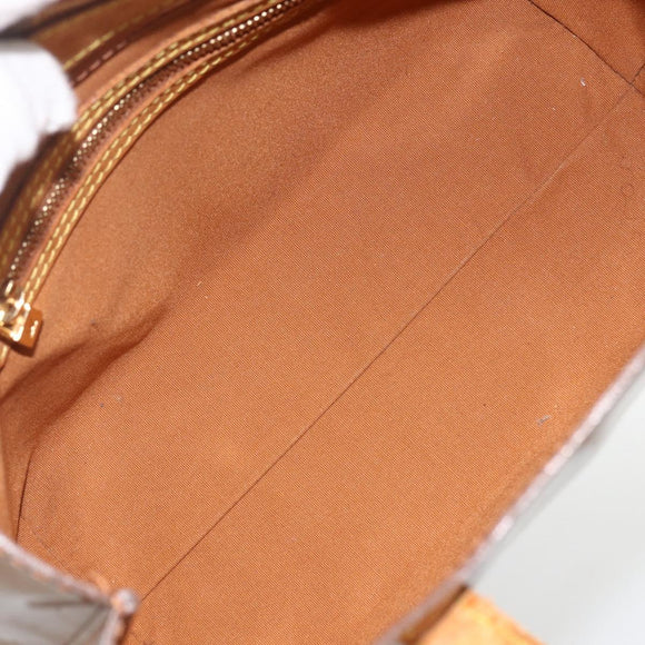 LOUIS VUITTON Monogram Vernis Reade PM Handtasche Bronze M91146 LV Auth ARZ321