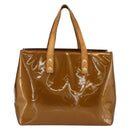 LOUIS VUITTON Monogram Vernis Reade PM Handtasche Bronze M91146 LV Auth ARZ321-13