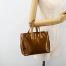 LOUIS VUITTON Monogram Vernis Reade PM Handtasche Bronze M91146 LV Auth ARZ321-21