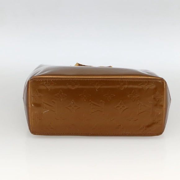 LOUIS VUITTON Monogram Vernis Reade PM Handtasche Bronze M91146 LV Auth ARZ321