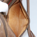 GUCCI GG Supreme Web Sherry Line Bag PVC Beige Gold 001 44 6655 Auth ARZ340-22