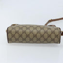 GUCCI GG Supreme Web Sherry Line Bag PVC Beige Gold 001 44 6655 Auth ARZ340-5