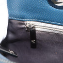 CHANEL Matelasse Chain Shoulder Bag Caviar Skin Blue Silver CC Auth ARZ343SAV-20