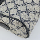 GUCCI GG Supreme Sherry Line Shoulder Bag PVC Navy Gold 68 02 005 Auth ARZ344-15