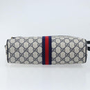 GUCCI GG Supreme Sherry Line Shoulder Bag PVC Navy Gold 68 02 005 Auth ARZ344-5