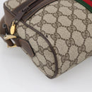 GUCCI GG Supreme Web Sherry Line Bag PVC Beige Gold 68 001 3654 Auth ARZ345-15