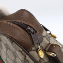 GUCCI GG Supreme Web Sherry Line Bag PVC Beige Gold 68 001 3654 Auth ARZ345-9