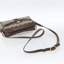 GUCCI GG Supreme Web Sherry Line Bag PVC Beige Gold 68 001 3654 Auth ARZ345-7
