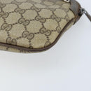 GUCCI GG Supreme Web Sherry Line Bag PVC Beige Gold 904 02 047 Auth ARZ346-12