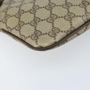 GUCCI GG Supreme Web Sherry Line Bag PVC Beige Gold 904 02 047 Auth ARZ346-13