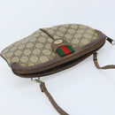 GUCCI GG Supreme Web Sherry Line Bag PVC Beige Gold 904 02 047 Auth ARZ346-6