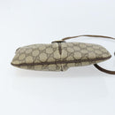 GUCCI GG Supreme Web Sherry Line Bag PVC Beige Gold 904 02 047 Auth ARZ346-9