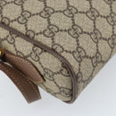 GUCCI GG Supreme Web Sherry Line Bag PVC Beige Gold 001 50 6655 Auth ARZ347-13