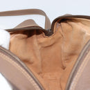 GUCCI GG Supreme Web Sherry Line Bag PVC Beige Gold 001 50 6655 Auth ARZ347-18