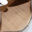 GUCCI GG Supreme Web Sherry Line Boston Bag PVC Beige Gold 58 02 007 Auth ARZ349-11
