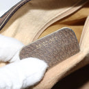 GUCCI GG Supreme Web Sherry Line Boston Bag PVC Beige Gold 58 02 007 Auth ARZ349-12
