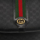 GUCCI Micro GG Supreme Web Sherry Line Bag PVC Black 001 115 0914 Auth ARZ351-17