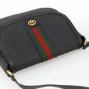 GUCCI Micro GG Supreme Web Sherry Line Bag PVC Black 001 115 0914 Auth ARZ351-6