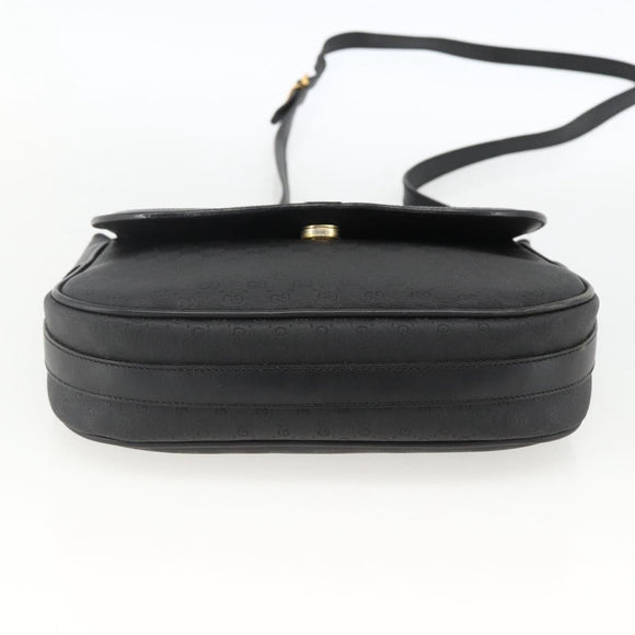GUCCI Micro GG Supreme Web Sherry Line Bag PVC Black 001 115 0914 Auth ARZ351