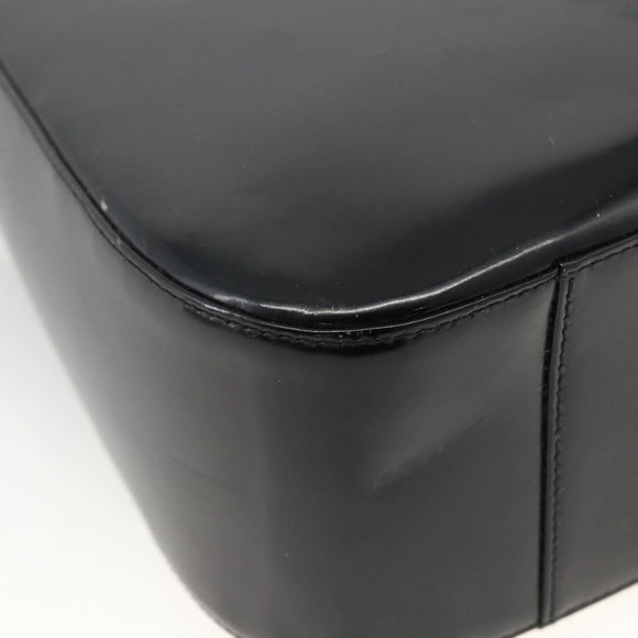 GUCCI Shoulder Bag Patent leather Black 001 3754 1703 Auth ARZ352