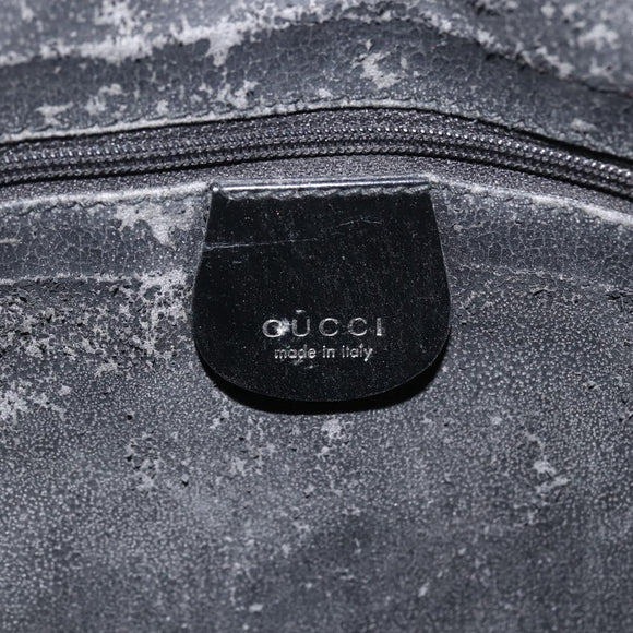 GUCCI Shoulder Bag Patent leather Black 001 3754 1703 Auth ARZ352