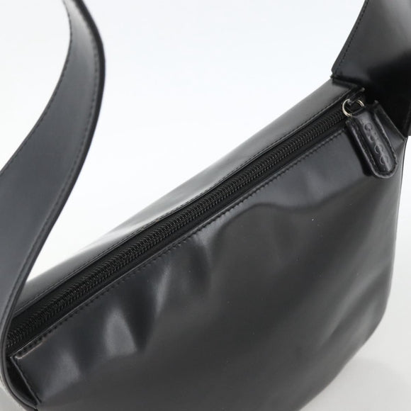 GUCCI Shoulder Bag Patent leather Black 001 3754 1703 Auth ARZ352