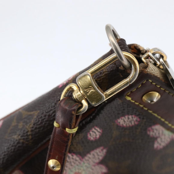 LOUIS VUITTON Cherry Blossom Pochette Accessoires Pouch M92006 LV Auth ARZ358