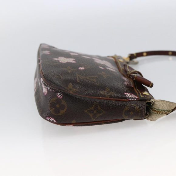 LOUIS VUITTON Cherry Blossom Pochette Accessoires Pouch M92006 LV Auth ARZ358
