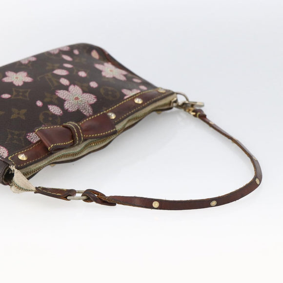LOUIS VUITTON Cherry Blossom Pochette Accessoires Pouch M92006 LV Auth ARZ358