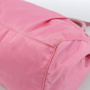 PRADA Ribbon Hand Bag Nylon 2way Pink Silver Auth ARZ368-17