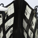 CHANEL Chain Tote Bag Vinyl Black CC Auth ARZ371-21