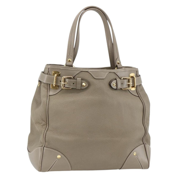 LOUIS VUITTON Suhari Majestu Hand Bag Gray M95652 LV Auth ARZ381