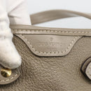 LOUIS VUITTON Suhari Majestu Hand Bag Gray M95652 LV Auth ARZ381-10