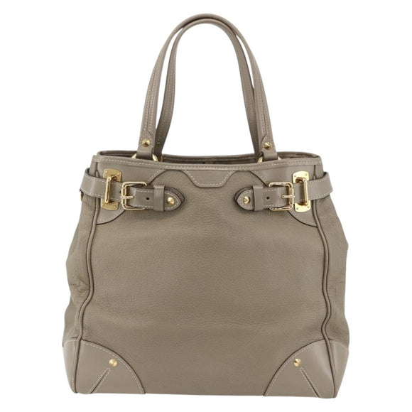 LOUIS VUITTON Suhari Majestu Hand Bag Gray M95652 LV Auth ARZ381